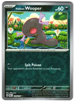 Paldean Wooper 126/197 Reverse Holo SV03: Obsidian Flames Pokemon TCG - Image 1