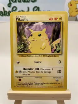Pikachu - 058/102 - Base Set - Pokemon TCG - NM - Image 1