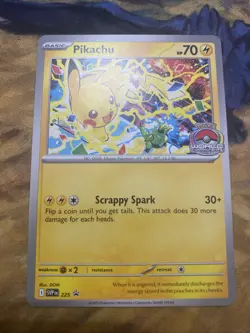 Pokemon Pikachu 225 Sv: Scarlet & Violet Promo World Championship 2025 - NM - Image 1