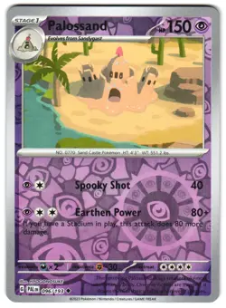 Palossand 096/193 Reverse Holo SV02: Paldea Evolved Pokemon TCG - Image 1