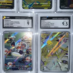 5 POKEMON SLAB LOT CGC 9.5-8.5 Mega Venusaur ex Promo Joltik IR Arven SIR Raikou - Image 2