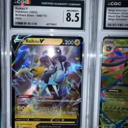 5 POKEMON SLAB LOT CGC 9.5-8.5 Mega Venusaur ex Promo Joltik IR Arven SIR Raikou - Image 4