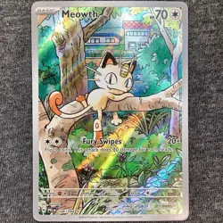 Pokemon Meowth 106/094 – Phantasmal Flames – English IR (Illustration Rare) NM - Image 1