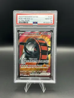 Iron Treads EX 233/198 Ultra Rare PSA Gem MT 10 Pokemon TCG Scarlet & Violet - Image 1