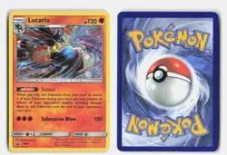 Lucario - SM54 Sun & Moon Promo Holo Promo Pokemon LP (Cosmos Holo) - Image 3
