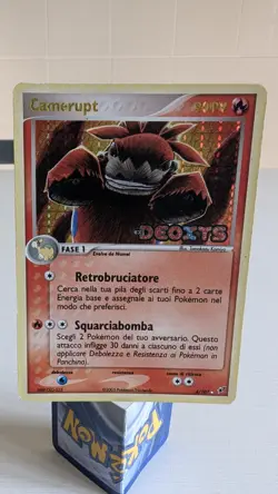 Carta Pokemon Camerupt 4/107 Ex Deoxys Holo Good Ita - Image 1