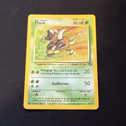 Pokemon TCG Pinsir Jungle 9/64 Holo Unlimited Holo Rare - Image 1