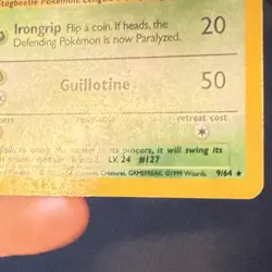 Pokemon TCG Pinsir Jungle 9/64 Holo Unlimited Holo Rare - Image 4