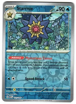 Starmie 121/165 Reverse Holo SV: Scarlet & Violet 151 Pokemon TCG - Image 1