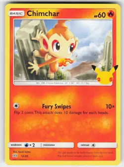 Chimchar 012/025 Promo McDonald's 25th Anniversary Promos Pokemon Near Mint - Image 1