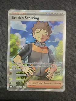 BROCK SCOUTING - 179/159 - JOURNEY TOGETHER - ULTRA RARE - POKEMON CARD - Image 1
