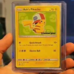 The Pokemon Company Ash's Pikachu SM112 SM Promo Regular English 70 HP TCG - Image 1