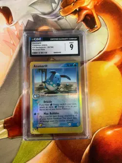 Azumarill 30/100 Reverse Holo Sandstorm English CGC Graded 9 Pokemon TCG - Image 1