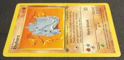 Rhyhorn 61/64 Common 1st Edition Jungle Vintage 1999 Pokemon TCG MP - Image 2