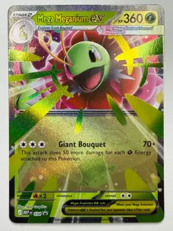 Pokemon Mega Meganium Ex Black Star Promo Mega Evolution Promo 034 - Image 1