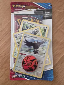 Pokemon TCG Battle Styles Corviknight Checklane Blister Booster Pack Sealed - Image 1