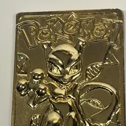 Pokemon 23K Gold Plated Mewtwo Trading Card 1999 Burger King Limited Edition - Image 5