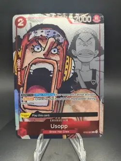 One Piece TCG Usopp ST01-002 Alternate Art Promo Foil English OP-PR NM - Image 1
