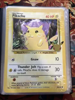 Incomplete Pokemon First Partner 25th Anniversary JUMBO Cards Set With Binder - Image 2