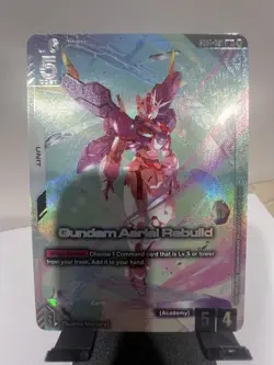 Gundam Card Game - Gundam Aerial Rebuild LR+ English - GD01-067 - Newtype Rising - Image 1