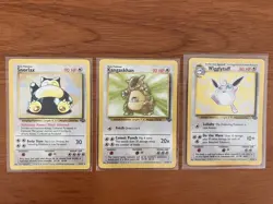 Jungle Non-Holo Rare Pokemon Card Lot Snorlax Kangaskhan Wigglytuff 1999 WOTC - Image 1