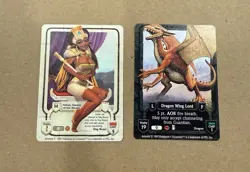 Lot Of 2 Cards Ishtar, Queen of the Heap & Dragon Wing Lord - Guardians CCG - Image 1