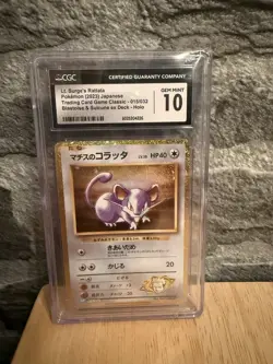 Lt. Surge's Rattata Pokemon (2023) Japanese Trading Card Game Classic CGC 10 - Image 1