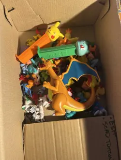 Massive Lot Of 400+ Pokemon Cards Bakugan Cards With Figures In Box Shown - Image 3