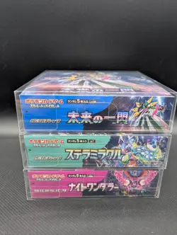 Pokemon Card Booster Box Set of 3 sv4M sv7 sv6a Japanese New/Sealed - Image 5
