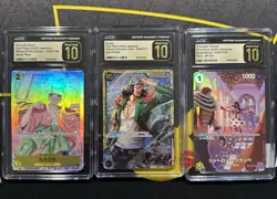 One Piece CGC Pristine 10 Graded Japanese Lot of 3 - Image 1