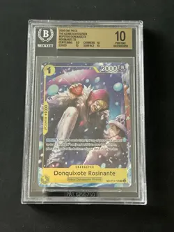 2026 One Piece The Azure Sea's Seven OP12108 Donquixote TR BGS 10 PRISTINE - Image 1