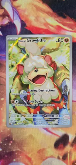 Hisuian Growlithe 181 - Twilight Masquerade - Full Art - Pokemon Card TCG - Image 1