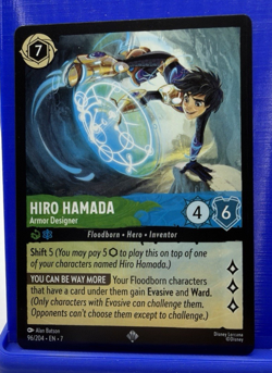 Disney Lorcana Archazia's Island Hiro Hamada Armor Designer 96/204 Super Rare NM - Image 1