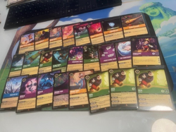 Disney Lorcana TCG Rare Card Lot Of 127 (Random Chapters/Includes dupes) - Image 1