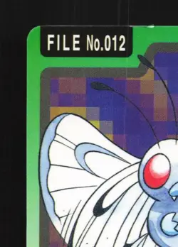 Butterfree No.012 MP Bandai Carddass File Japanese Pokemon Card TCG - Image 4
