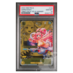 One Piece Card Shirahoshi OP03-116 TNMT Pack Vol. 6 Winner ENG - PSA 10 GEM MINT - Image 1