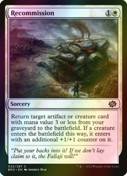 MTG Recommission Foil ** The Brothers' War ** English - Image 1