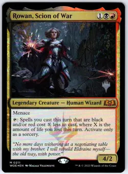 Rowan, Scion of War 211 Promo Pack: Wilds of Eldraine Magic: The Gathering NM/M - Image 1