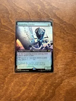 Magic: The Gathering Scrawling Crawler Foundations Rare Foil Extended Art Phyre… - Image 1