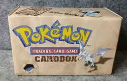 Vintage Pokemon TCG Card Fossel Storage Box Aerodactyl Zapdos 1999 Cardbox Empty - Image 2