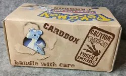 Vintage Pokemon TCG Card Fossel Storage Box Aerodactyl Zapdos 1999 Cardbox Empty - Image 3