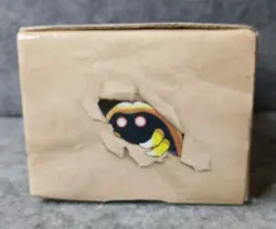 Vintage Pokemon TCG Card Fossel Storage Box Aerodactyl Zapdos 1999 Cardbox Empty - Image 4