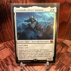 Leonardo, Sewer Samurai -Foil Near Mint MTG Teenage Mutant Ninja Turtles - Image 1