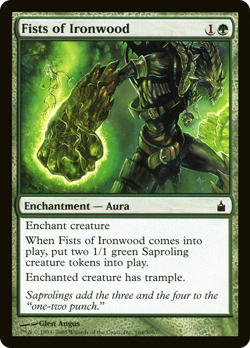 Fists of Ironwood #164 (LP) Ravnica City of Guilds RAV Magic MTG - Image 1