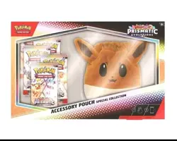 Pokemon TCG Prismatic Evolutions Eevee Accessory Pouch Special Collection SEALED - Image 1