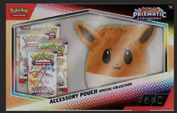 Pokemon TCG Prismatic Evolutions Eevee Accessory Pouch Special Collection SEALED - Image 5