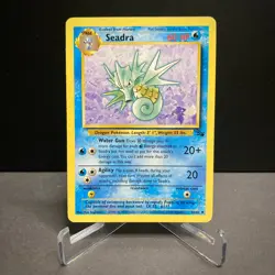 Seadra Fossil 42 Vintage Pokemon Card 1999 - EX - EXCELLENT LP! - Image 1