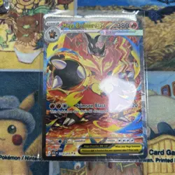 Pokemon ME: Ascended Heroes Mega Emboar ex 273/217 Special Illustration Rare SIR - Image 1