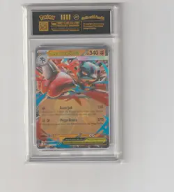 Mega Lucario ex 077/132 Double Rare Mega Evolution Pokemon Near Mint Vanity Slab - Image 1