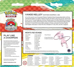POKEMON 2023 WORLD CHAMPIONSHIP VANCE KELLEY MEW'S REVENGE NEW - Image 3